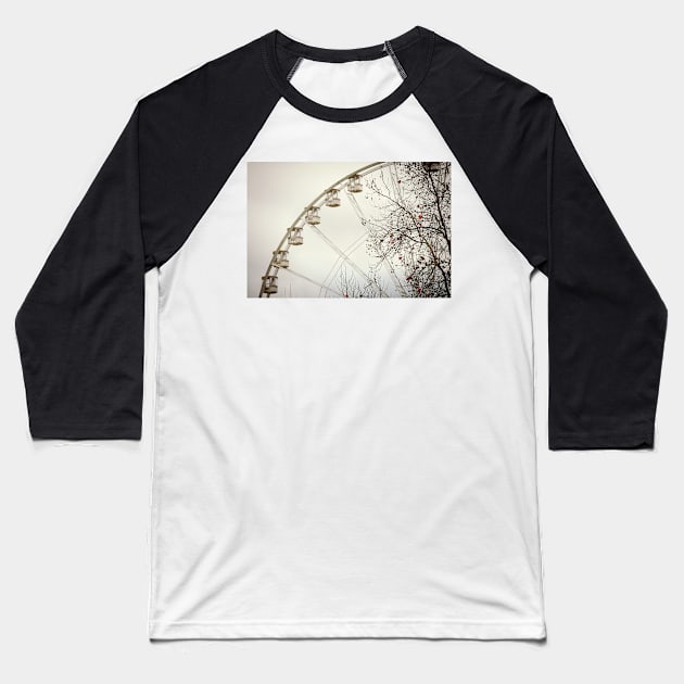 The London Eye Baseball T-Shirt by AlexaZari